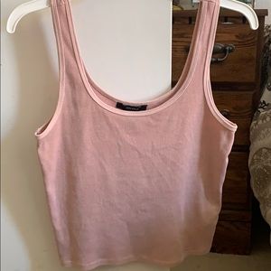 Forever 21 pink ribbed tank top